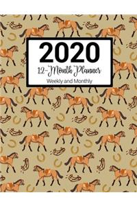 2020 12-Month Planner Weekly and Monthly