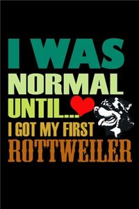 I Was Normal Until I Got My First Rottweiler