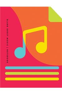 Blank Sheet Music Notebook