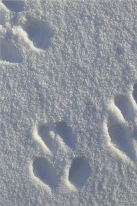 2020 Weekly Planner Winter Theme Snow Footprints 134 Pages