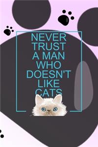 Never Trust A Man Who Doesn't Like Cats