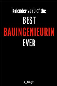 Kalender 2020 für Bauingenieure / Bauingenieur / Bauingenieurin