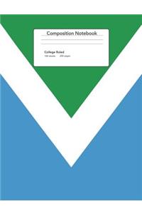 Vegan Flag Composition Notebook