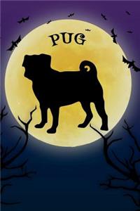 Pug Notebook Halloween Journal