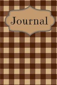 Plaid Coffee Shades Journal