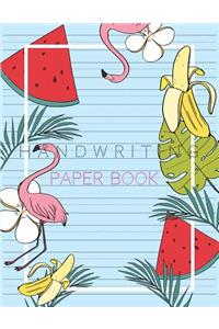 Handwriting Paper Book