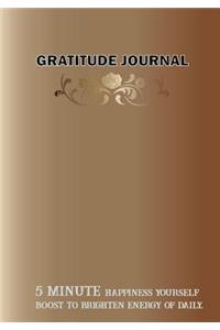 Gratitude Journal 5 Minute Happiness Yourself Boost to Brighten Energy of Daily