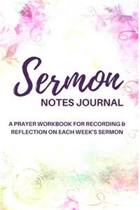 Sermon Notes Journal