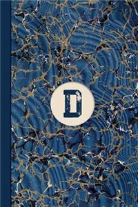 Monogram D Marble Notebook (Blue Ginger Edition)
