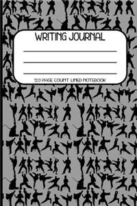 Writing Journal 120 Page Count Lined Notebook: Ninja, martial arts composition book