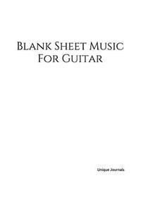 Blank Sheet Music for Guitar