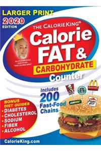 Calorieking 2020 Larger Print Calorie, Fat & Carbohydrate Counter