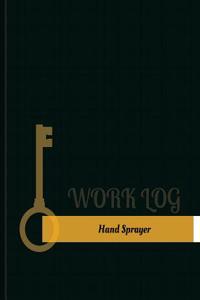 Hand Sprayer Work Log