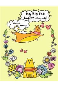 My Big Fat Bullet Journal for Cat Lovers Funny Flying Cartoon Cat 6