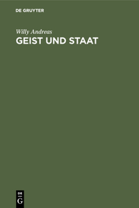 Geist Und Staat