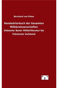 Handwörterbuch der Gesamten Militärwissenschaften