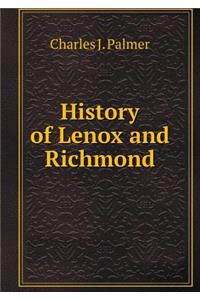 History of Lenox and Richmond