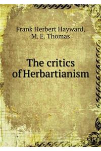 The Critics of Herbartianism