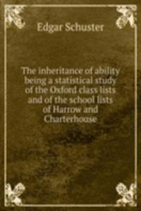 THE INHERITANCE OF ABILITY BEING A STAT
