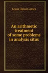arithmetic treatment of some problems in analysis situs