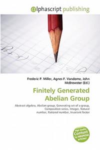 Finitely Generated Abelian Group