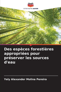 Des espèces forestières appropriées pour préserver les sources d'eau