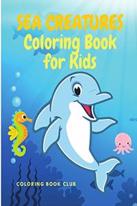 Sea Creatures Coloring Book