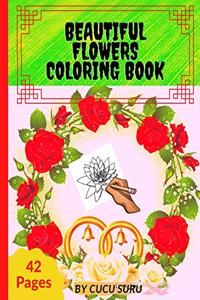 Beautiful Flowers Coloring Book