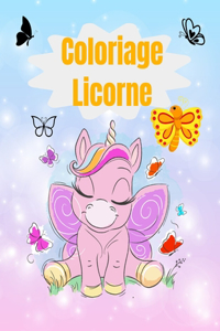 Coloriage licorne