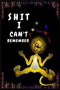 SHIT i can't REMEMBER