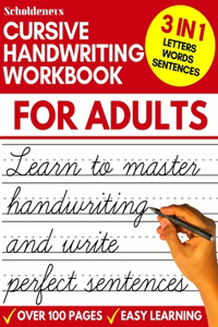 Cursive Handwriting Workbook for Adults