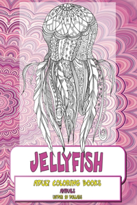 Adult Coloring Books - Under 10 Dollars - Animals - Jellyfish