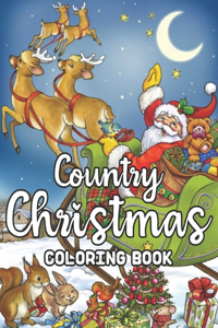 Country Christmas Coloring Book