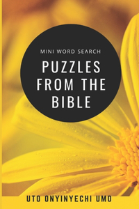 Mini word search puzzles from the Bible