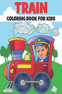 Train Coloring Book For Kids