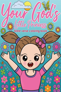 Your God's Little Princess bible verse coloring book