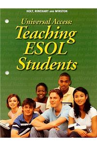 Universal Access: Teaching ESOL Students