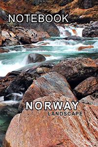 Norway Notebook: Notebook Landscape from Norway