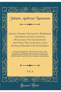 Johann Andreas Naumann's, Mehrerer Gelehrten Gesellschaften Mitgliede, Naturgeschichte Der Vgel Deutschlands, Nach Eigenen Erfahrungen Entworfen, Vol. 4: Durchaus Umgearbeitet, Systematisch Geordnet, Sehr Vermehrt, Vervollstndigt, Und Mit Getreu Na