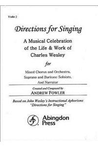 Directions for Singing - Violin 2