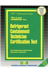 Refrigerant Containment Technician Certification Test