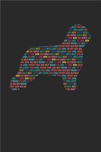 Briard Notebook 'Word Cloud' - Gift for Briard Lovers - Briard Journal