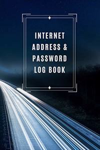Internet Address & Password Log Book