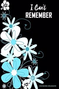I Can't Remember Password Organizer