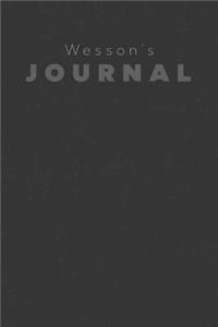 Wesson's Journal