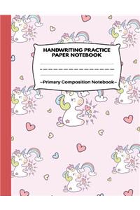 Handwriting Practice Paper Notebook Primary Composition Notebook
