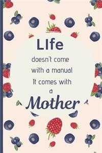 Life doesn't come with a Manual it comes with a Mother