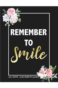 Remember to Smile July 2019 - June 2020 Planner