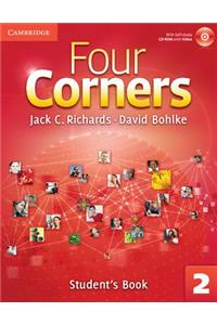 Four Corners Level 2 Student's Book with Self-Study CD-ROM and Online Workbook Pack