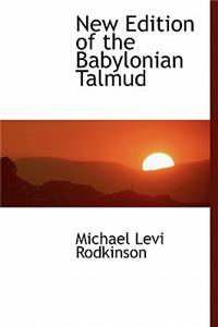 New Edition of the Babylonian Talmud